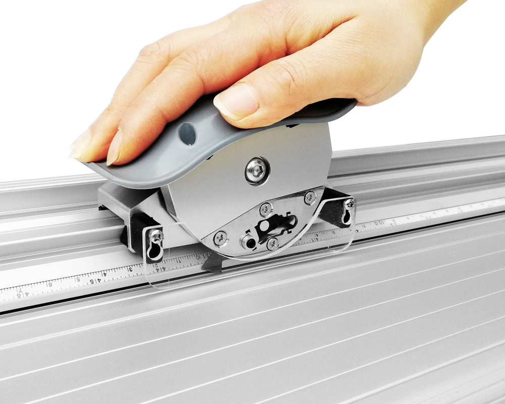 Straight track,it is easier to cut acrylic sheets by hand
