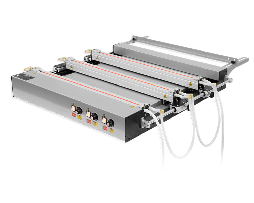 Three heatings could work at same time,improves the working speed