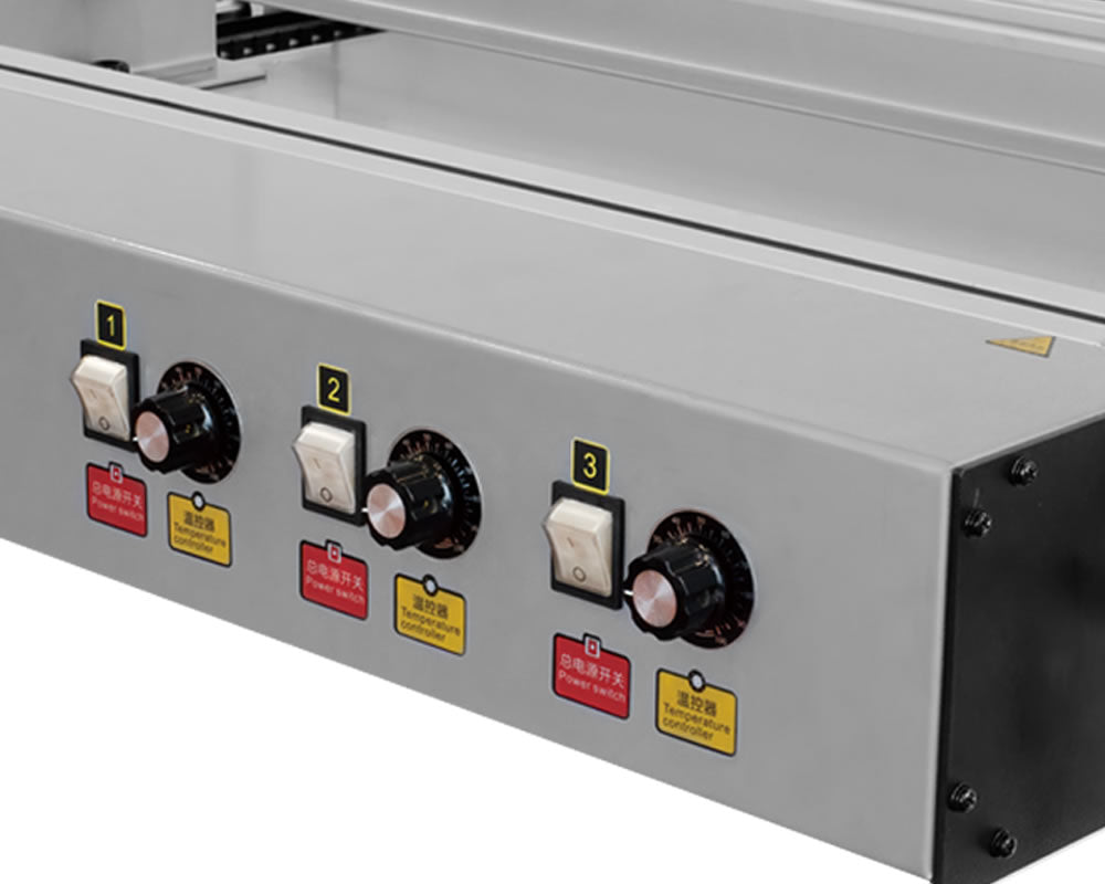 Three heatings could work at same time,improves the working speed