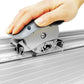 Straight track,it is easier to cut acrylic sheets by hand